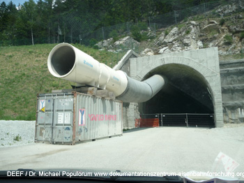 Brennerbasistunnel - Stolleneingang bei Mauls in Sdtirol nrdlich Franzensfeste. Foto Dr. Populorum 2011
