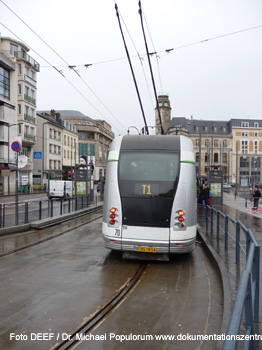 Tramway de Nancy. Foto DEEF / Dr. Michael Populorum, Dokumentationszentrum fr Europische Eisenbahnforschung