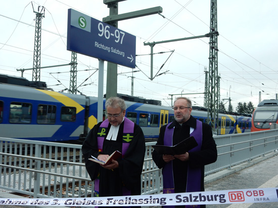 3. Gleis Freilassing Salzburg Eisenbahn Magistrale fr Europa S-Bahn Salzburg