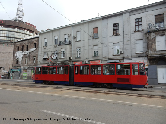 Straßenbahn Belgrad Balkanreise 2024 Eisenbahn Autobus Bus Foto Zug Schiff Fähre Österreich Ungarn Bild Serbien Kosovo Albanien Italien