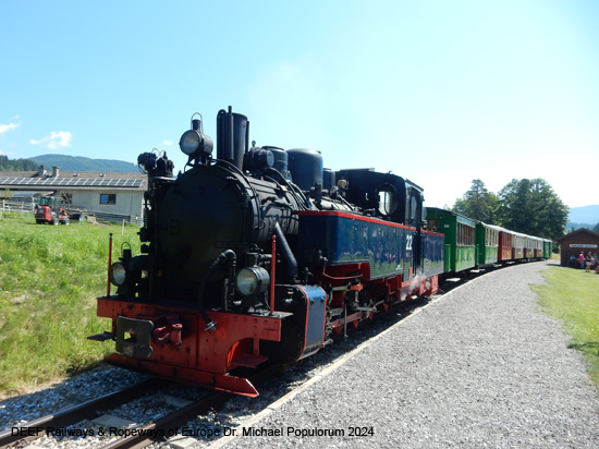 Taurachbahn Schmalspurbahn Club 760 Lungau Heeresfeldbahn Lokomotive Eisenbahn Österreich Salzburg 2024 Foto